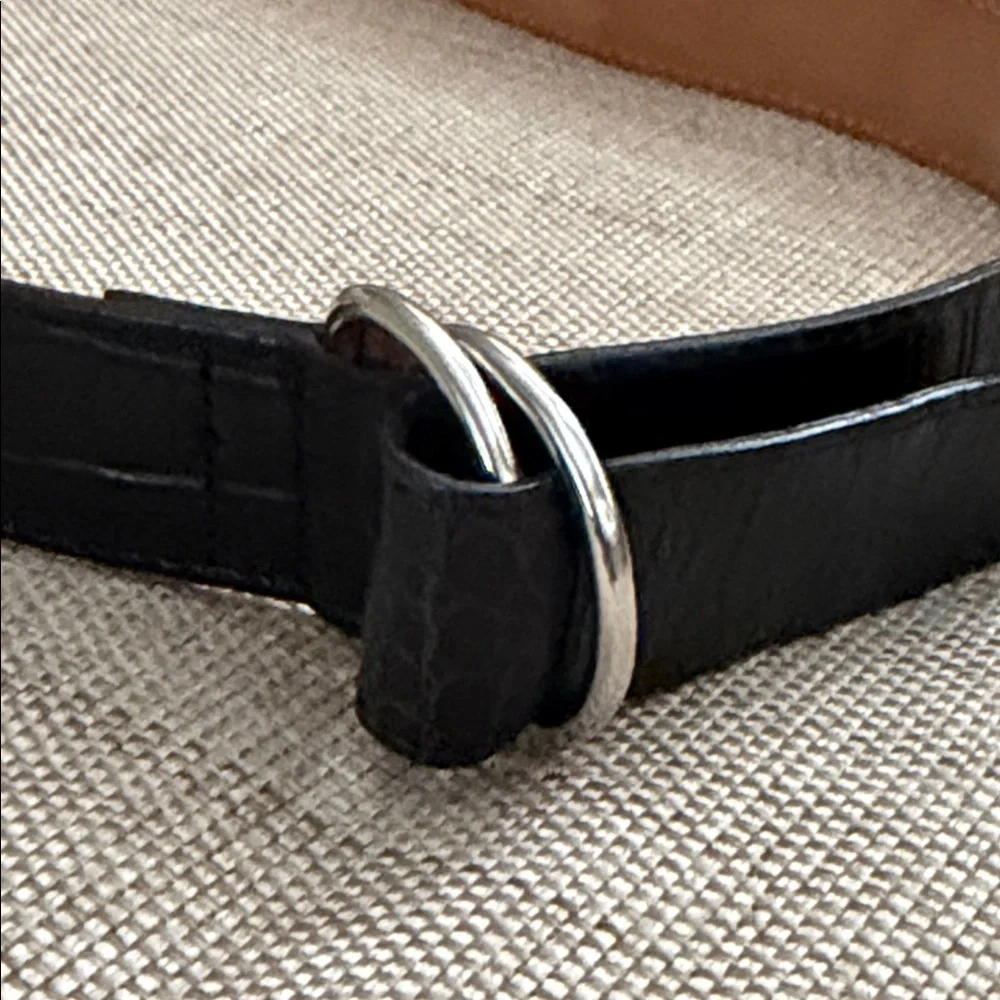 Talbots black croc